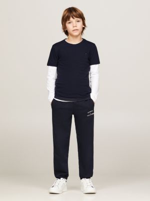 tommy hilfiger plain black t shirt