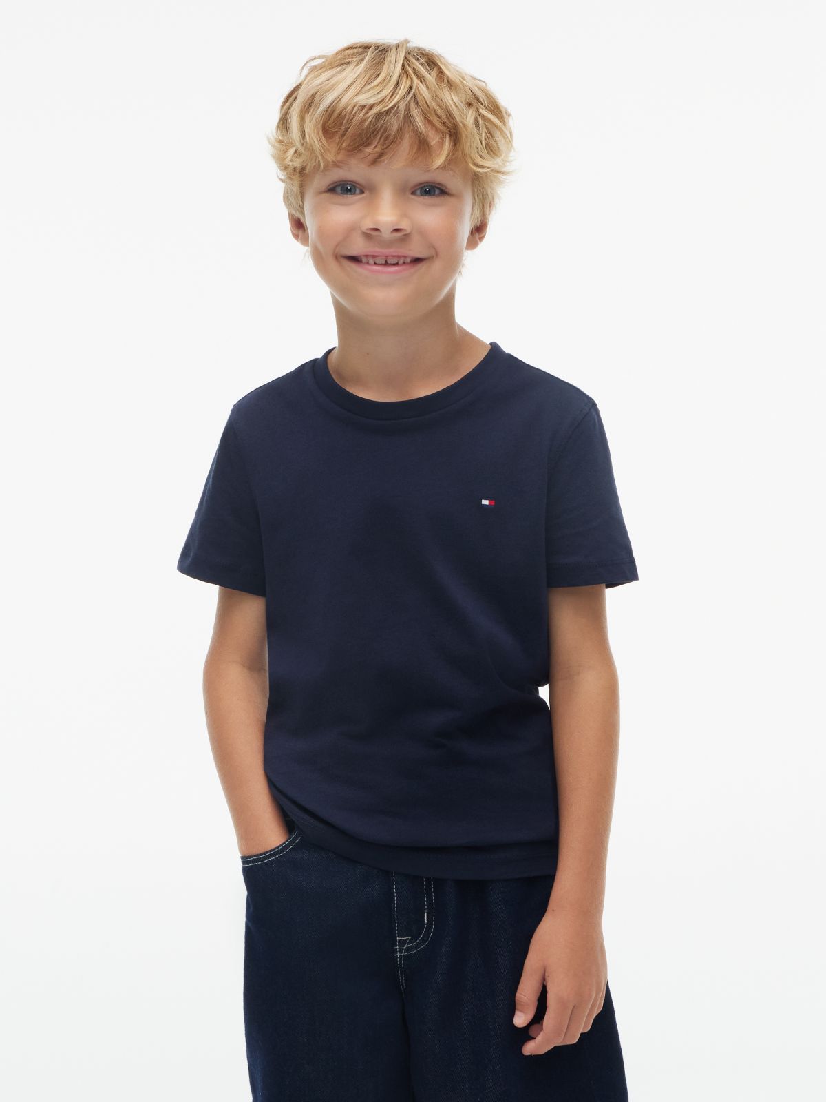 Essential Cotton T-Shirt — Blue