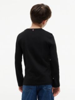 Long-Sleeve Cotton T-Shirt — Black 5