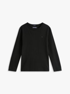 Long-Sleeve Cotton T-Shirt — Black 7