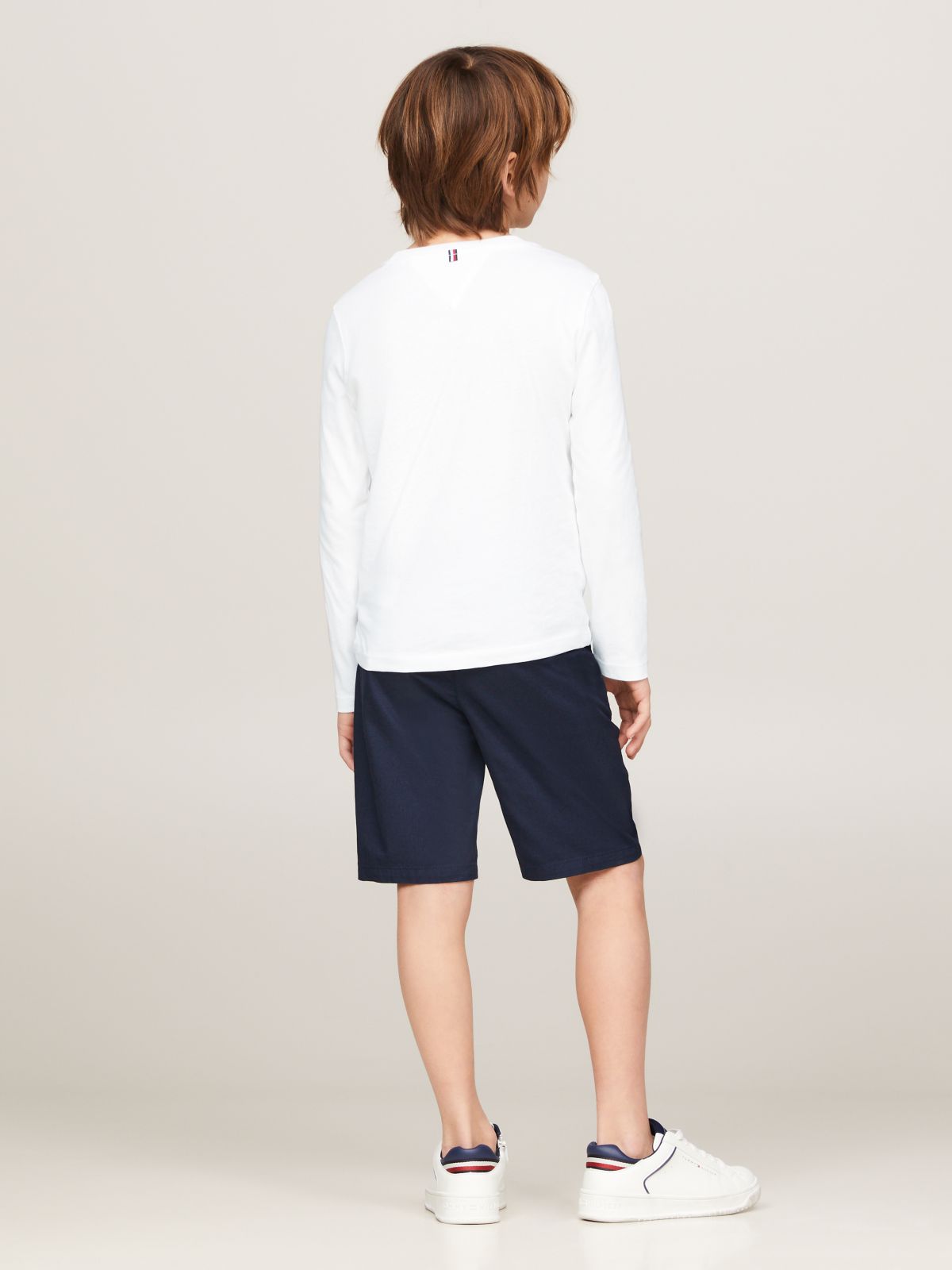 Long-Sleeve Cotton T-Shirt — White