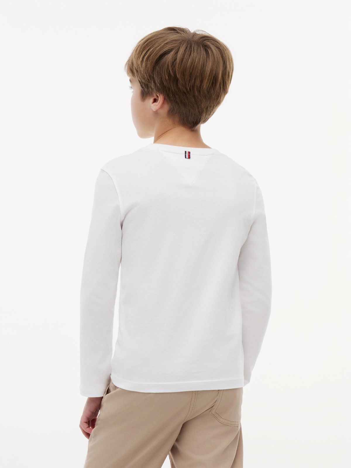 Long-Sleeve Cotton T-Shirt — White