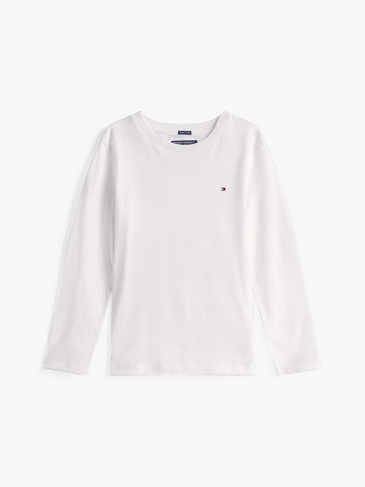 Long-Sleeve Cotton T-Shirt — White