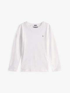 Long-Sleeve Cotton T-Shirt — White 6