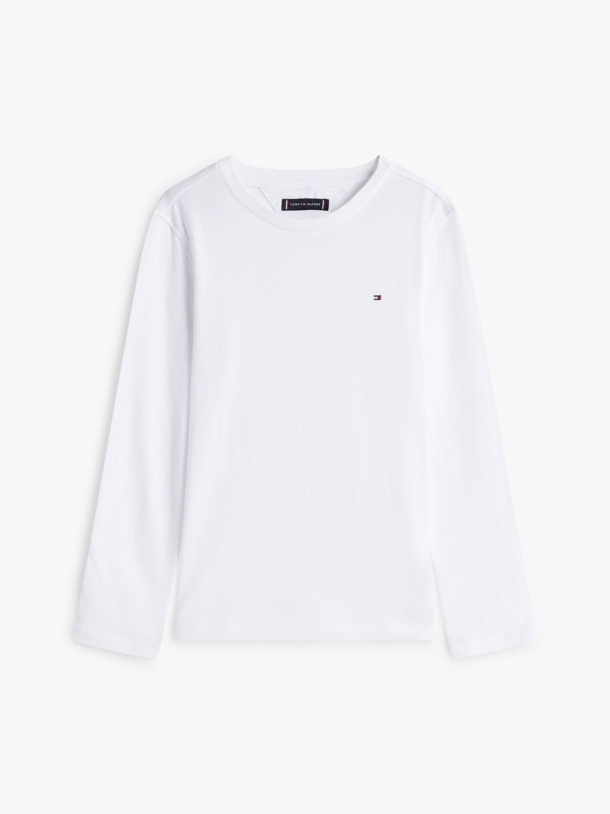 Long-Sleeve Cotton T-Shirt — White
