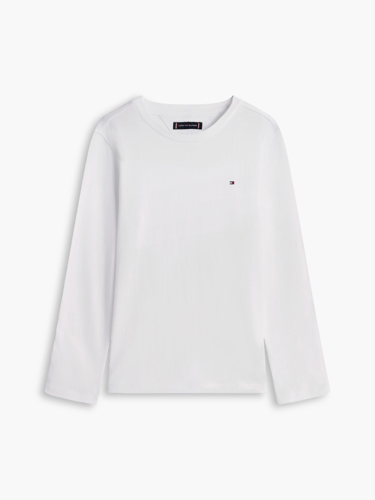 Long-Sleeve Cotton T-Shirt — White