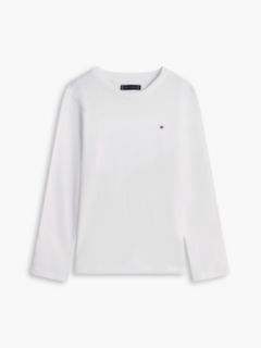 Long-Sleeve Cotton T-Shirt — White 8