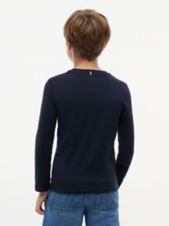 Long-Sleeve Cotton T-Shirt — Blue 5