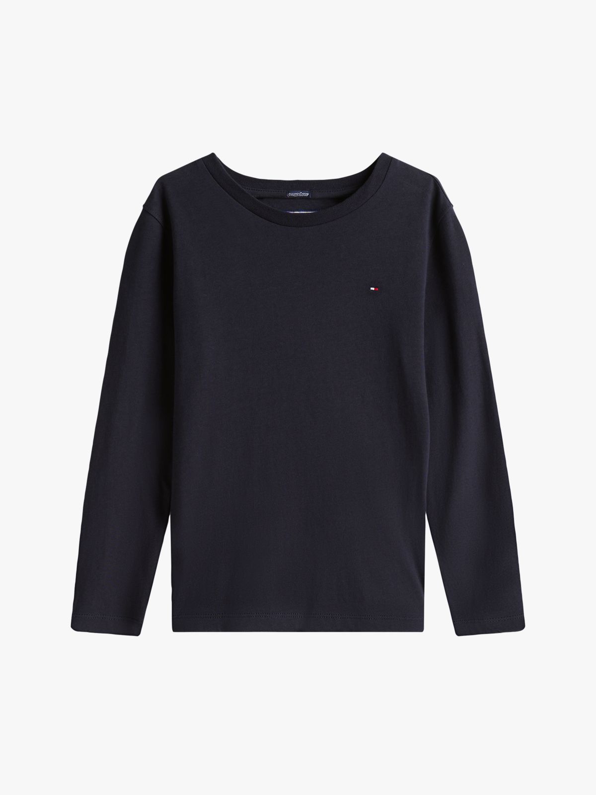 Long-Sleeve Cotton T-Shirt — Blue
