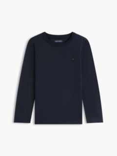 Long-Sleeve Cotton T-Shirt — Blue 8