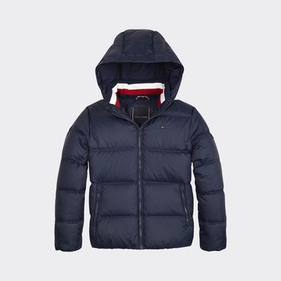 tommy hilfiger down jacket blue