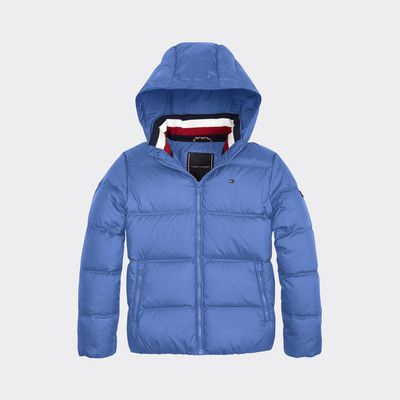 tommy hilfiger down jacket blue