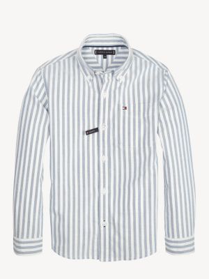 tommy hilfiger blue oxford shirt