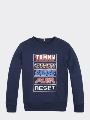 Tommy Hilfiger Gaming Logo Sweatshirt BLUE Tommy Hilfiger