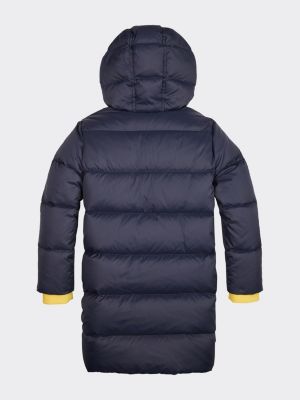 Veste A Capuche En Duvet Recycle Blue Tommy Hilfiger