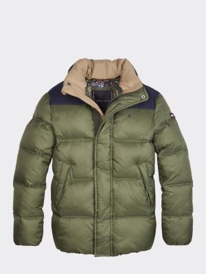 Puffer Jacke Aus Recycling Polyester Grun Tommy Hilfiger