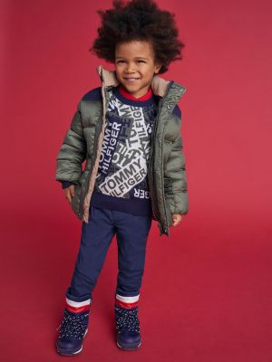 Puffer Jacke Aus Recycling Polyester Grun Tommy Hilfiger