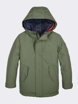 tommy hilfiger parka green