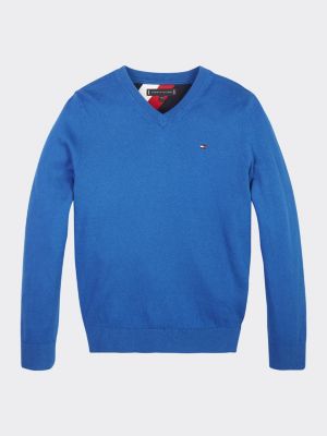tommy hilfiger blue jumper