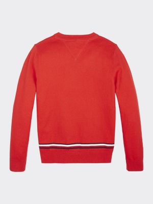 tommy hilfiger jumper red