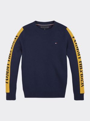 tommy hilfiger yellow jumper