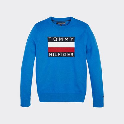tommy logo jumper