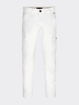 cargo trousers white