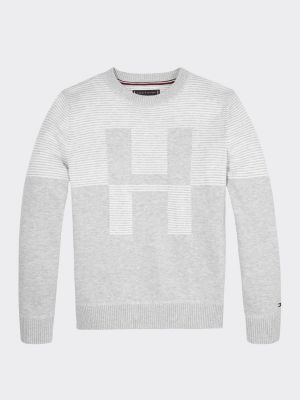 grey hilfiger jumper