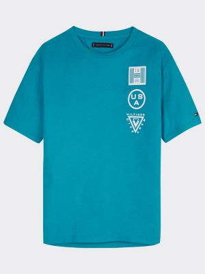 comme des garçons t shirt bleu