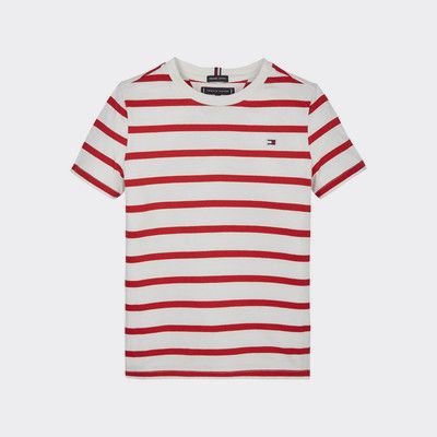 all red tommy hilfiger shirt