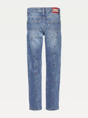 tommy hilfiger embroidered jeans