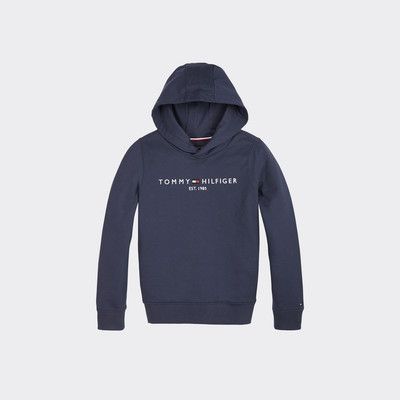 tommy hilfiger organic cotton logo hoodie