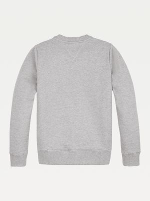 tommy hilfiger logo sweatshirt grey