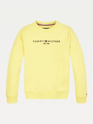 yellow tommy hilfiger sweatshirt