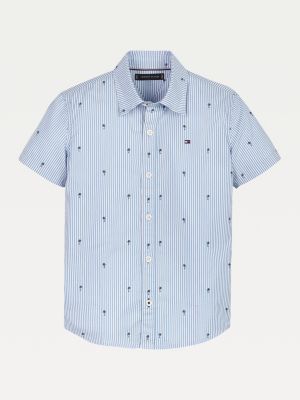 tommy hilfiger white short sleeve shirt