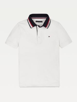 white colour polo t shirt