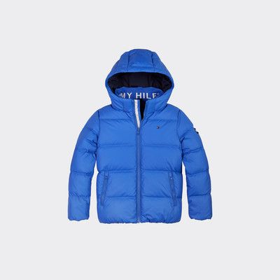 tommy hilfiger blue down jacket