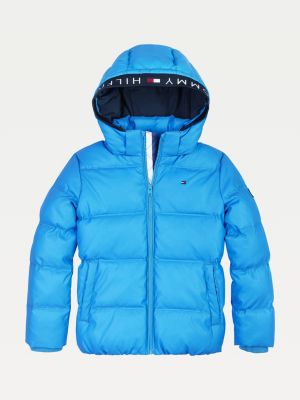 tommy hilfiger removable hood padded jacket