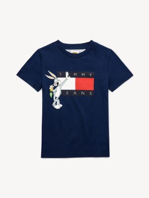 blue tommy jeans t shirt