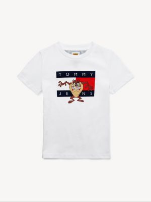 Tommy Jeans X Looney Tunes T Shirt White Tommy Hilfiger