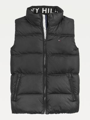 tommy hilfiger black vest