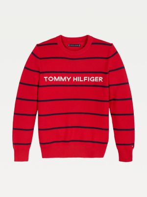 tommy hilfiger logo stripe joggers