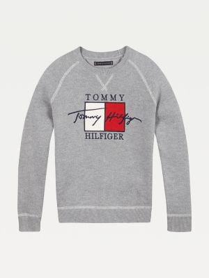 tommy logo jumper