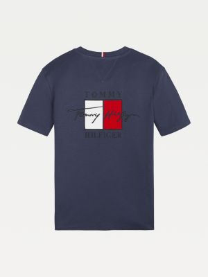 tommy hilfiger signature logo t shirt