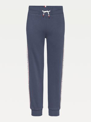tommy hilfiger grey tape joggers