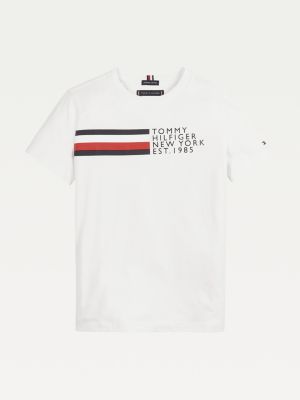 New York Logo Organic Cotton T-Shirt WHITE Tommy