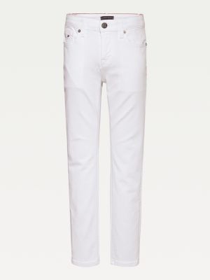 Scanton Slim Weisse Jeans Weiss Tommy Hilfiger