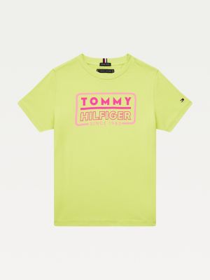 neon green tommy hilfiger t shirt