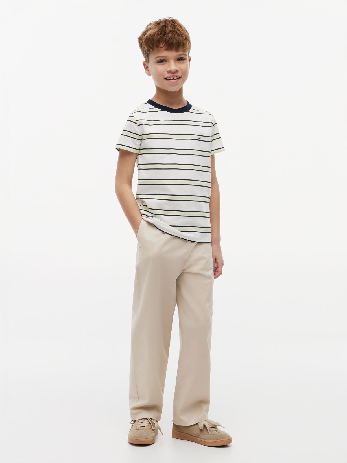 Essential Flag Embroidery T-Shirt — Multi