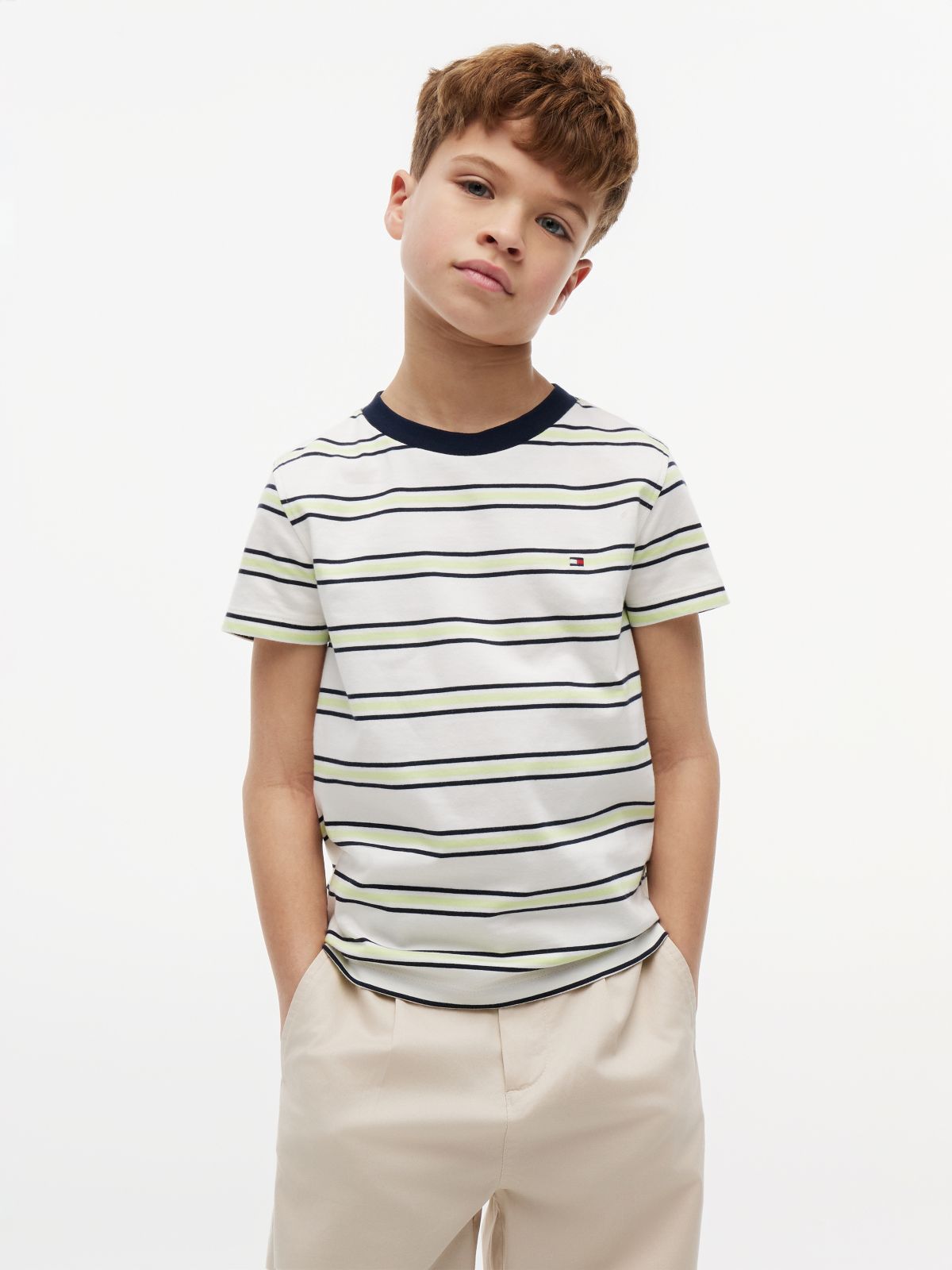 Essential Flag Embroidery T-Shirt — Multi